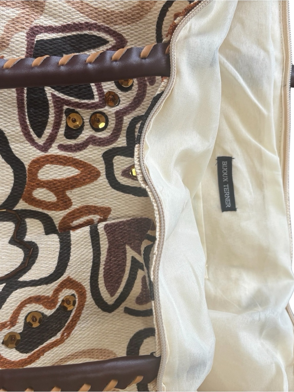 Bijoux Terner Floral Canvas Tote Bag in Multicolor - Picture 4 of 8